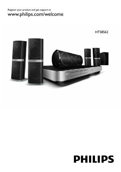 Philips HTS8562 Home Theater User Manual - cover page