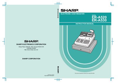 Sharp ER-A520/A530 Electronic Cash Register Instruction Manual