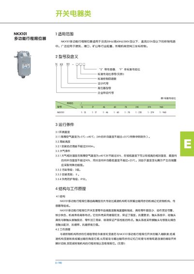 NKX101 Multi-Function Stroke Limit Device User Manual - cover page