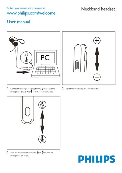 PHILIPS Neckband headset User manual(1)(1) - cover page