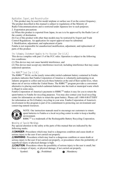 Futaba 6XAs/6XHs Aircraft/Helicopter FM/PCM System Instruction Manual - cover page