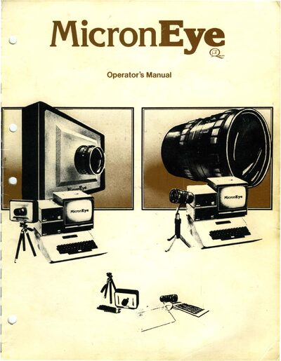 Micron Bullet Camera Operator's Manual - cover page