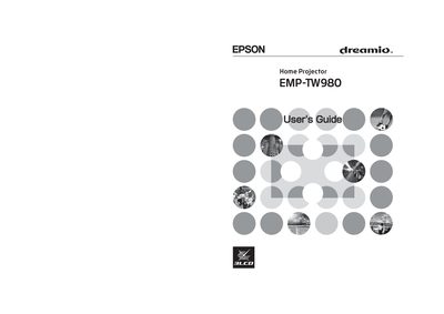 Epson EMP-TW980 Projector User Manual - cover page