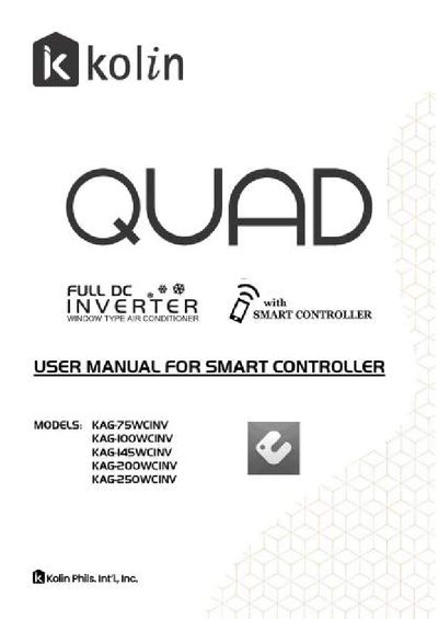 Kolin EWPE Smart App User Manual - cover page