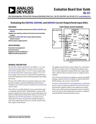 ANALOG DEVICES UG-327 handbook