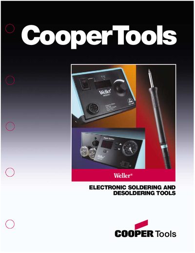 Weller Soldering Stations Product Catalog - cover page