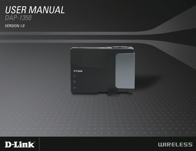 D-Link DAP-1350 User Manual
