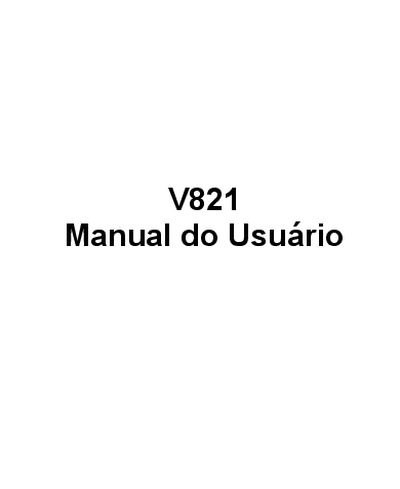 ZTE V821 User Manual - cover page
