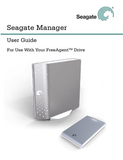 Seagate FreeAgent Drive User Guide