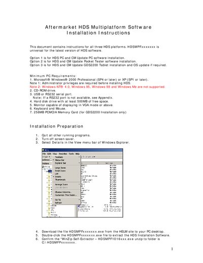 Honda HDSMPFxxxxxxx Installation Guide - cover page