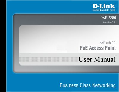 D-Link DAP-2360 User Manual - cover page