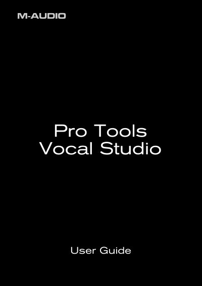 M-Audio Producer USB Vocal Studio User Guide - cover page