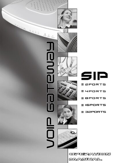 VoIP Gateway SIP Operation Manual V3.1 - cover page