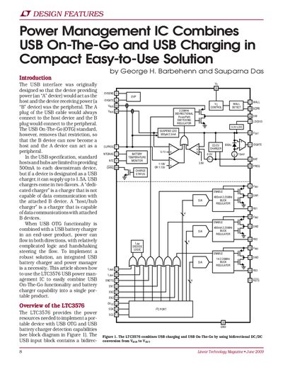 LTC3576 USB Power Management IC Application Note