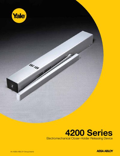 ASSA ABLOY 4200 Series Electromechanical Closer-Holder Releasing Device Manual