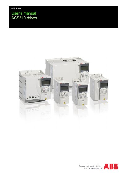 ABB ACS310 Drives User Manual