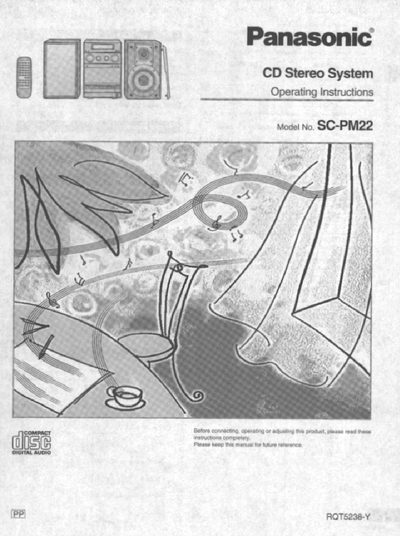 Panasonic SC-PM22 System User Manual - cover page