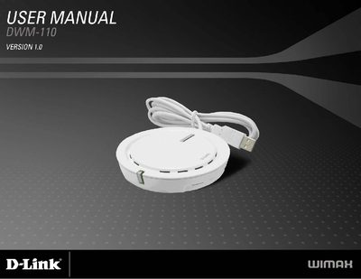 D-Link DWM-110 User Manual - cover page
