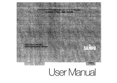 Sampo TA-W351L User Manual - cover page
