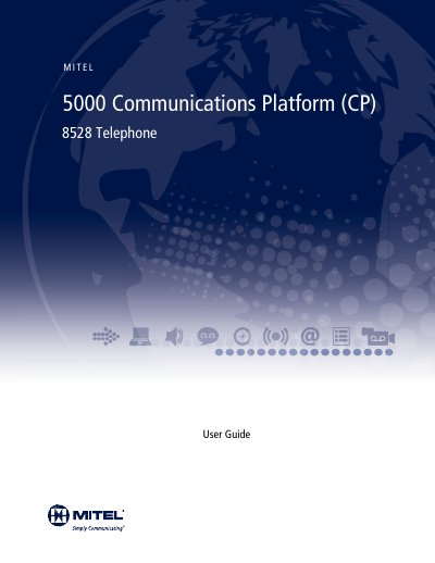 MITEL 5000 Communications Platform 8528 Telephone User Guide - cover page