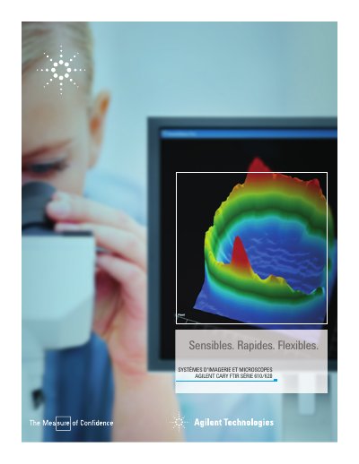 Agilent Cary 610/620 Series FTIR Microscopes Imaging Systems Brochure - cover page