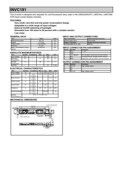 e LMG5320XUFC LMG74xx LMG7380 STN liquid crystal display modules handbook - cover page