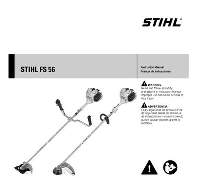 STIHL FS 56 Trimmer/Brushcutter User Manual - cover page