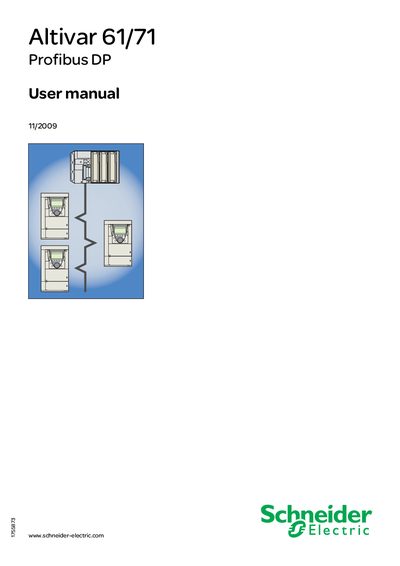 Schneider Electric Altivar 61/71 Profibus DP User Manual - cover page