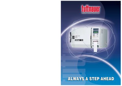 Tuttnauer Valueklave 1730 Sterilizer Product Leaflet - cover page