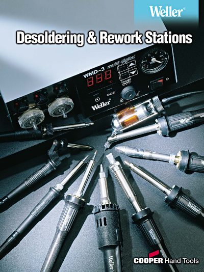 Cooper Weller Desoldering & Rework Stations Product Catalog - cover page