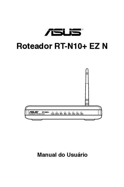 ASUS RT-N10+ EZ N User Manual - cover page