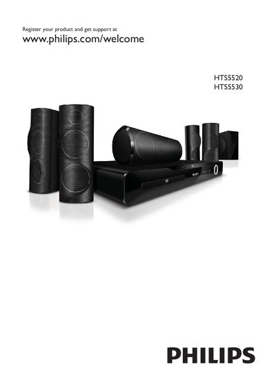Philips HTS5520 / HTS5530 Home Theater System User Manual - cover page