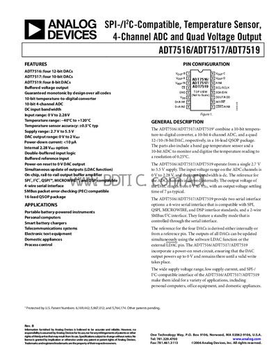 Analog Devices ADT7516/ADT7517/ADT7519 Handbook - cover page