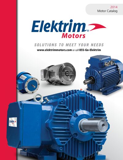 Elektrim 2014 Motor Catalog - cover page