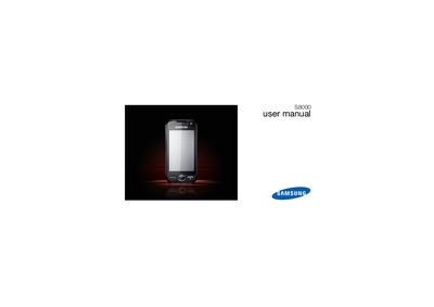 Samsung S8000 User Manual