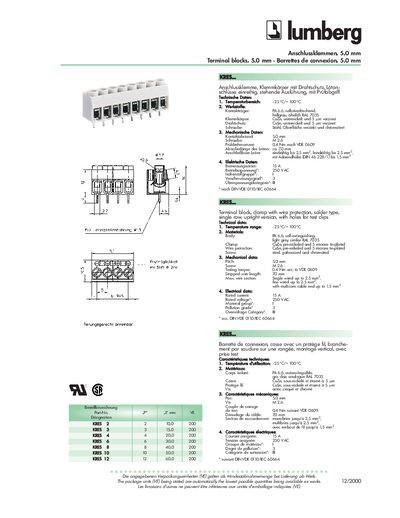 Lumberg KRES Connector Product Leaflet - cover page