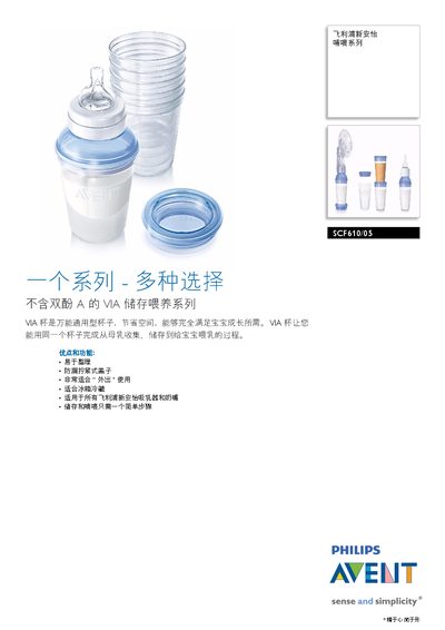 Philips SCF610/05 Feeding Series Manual - cover page