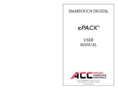 Applied Computer Controls ePACK 417AP User Manual - cover page