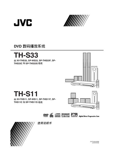 JVC TH‑S33 DVD Player User Manual - cover page