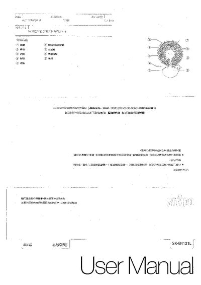 Sampo SKB4121L Electric Fan User Manual - cover page