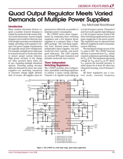 linear DESIGN FEATURES LTMag-V18N02-07-LT3507-MichaelNootbaar service manual