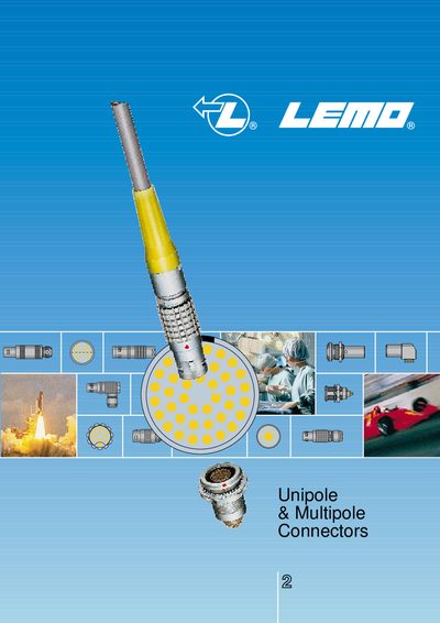 LEMO Unipole and Multipole Connectors Catalogue - cover page
