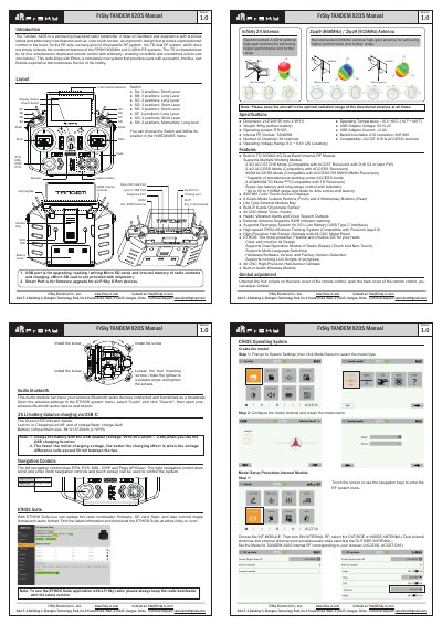 FrSky TANDEM X20S Radio Transmitter User Manual - cover page