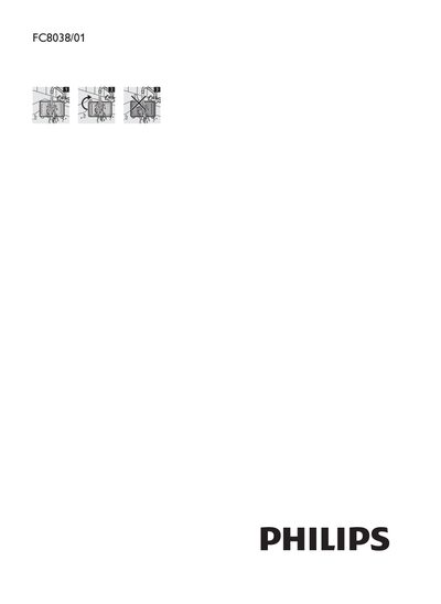 Philips FC8038/01 HEPA 12 Washable Filter User Manual - cover page