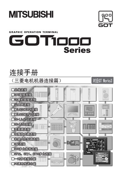 Mitsubishi GOT Series Safety Precautions Manual - cover page