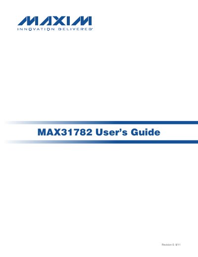 Maxim MAX31782 User Manual