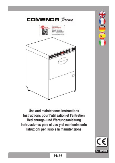 PrimeSTART Dishwasher User Manual