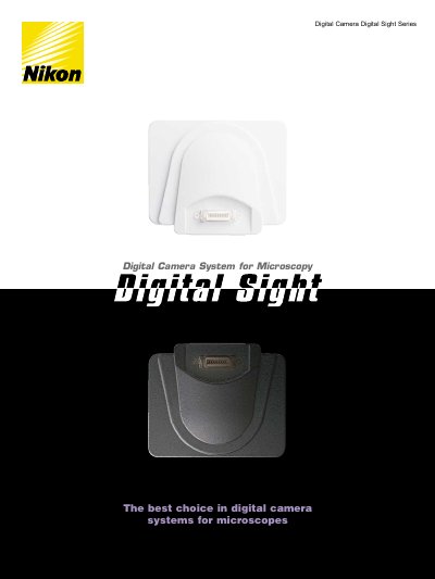 Nikon DS-5M Series Digital Camera System User Manual - cover page