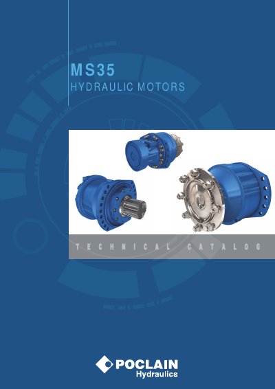 Poclain Hydraulics MS35 Hydraulic Motors Technical Catalog