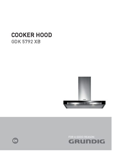 Grundig GDK 5792 XB Cooker Hood User Manual